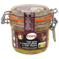 Cora foie gras de canard entier du Sud-Ouest 180g
