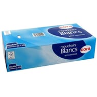 Cora boîte mouchoirs blancs double épaisseur x110
