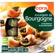 Cora 12 escargots de Bourgogne recette à la bourguignonne belle grosseur 89g