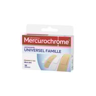 Mercurochrome pansements économiques famille universels 50 unités