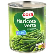 Cora haricots verts très fins entiers 4/4 440g