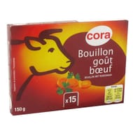 Cora bouillon de boeuf déshydraté 15 tablettes 150g