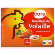 Cora bouillon de poule déshydraté 15 tablettes 150g