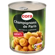 Cora champignons de paris 1er choix entiers 460g