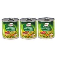 Cora petits pois et carottes extra fins 1/4 3x130g