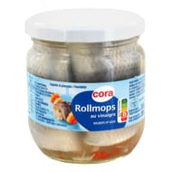 Cora rollmops au vinaigre 355g - net égoutté 200g