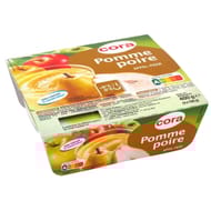 Cora spécialité de fruits de pommes et de poires 4x100g