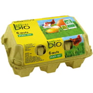 Nature Bio 6 oeufs bio de poules élevées en plein air