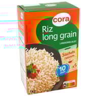Cora riz long grain étuvé 5 x 200g