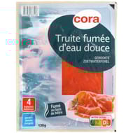 Cora truite fumée d'eau douce 4 tranches 120g