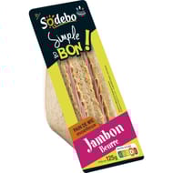 Sodebo Club Simple & Bon céréales jambon beurre 125g