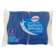 Cora éponges végétales grattantes surfaces délicates x2