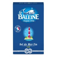 La baleine étui carton sel de mer fin 500g