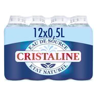 Cristaline eau de source naturelle 12x50cl