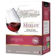 L'âme du terroir vin de pays d'OC  Merlot rouge poche 5 litres 13% Vol.