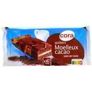 Cora goûters moelleux cacao 420g