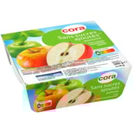 Cora purée de pomme sans sucres ajoutés 4 x 95g
