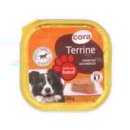 Cora terrine pour chien riche en boeuf 300g