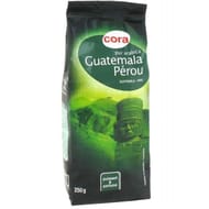 Cora café moulu pur arabica guatemala pérou 250g