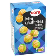Cora mini gaufrettes au bleu 75g