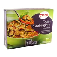 Cora gratin d'aubergines prégratiné 450g