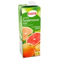 Cora jus de pamplemousse rose à base de concentré 1l