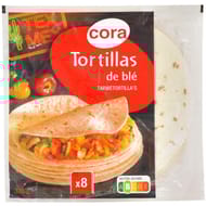 Cora 8 tortillas de blé souples 320g