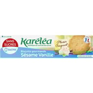 Karéléa biscuits sésame vanille sans sucres pauvres en sel 132g