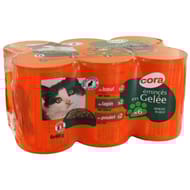 Cora emincés en gelée pour chat boeuf/poulet/lapin 6 x 400g