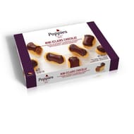 Poppies 12 minis éclairs pâtissiers goût chocolat 200g