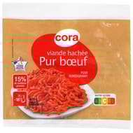 Cora viande hachée pur boeuf 15% mg vbf 400g
