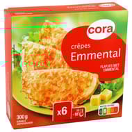Cora 6 crêpes fromage 300g (6 x 50g)