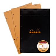 Rhodia lot de 2+1 bloc perforé petits carreaux 210x318 160 pages