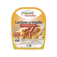 Oriental Viandes lardons de volaille fumé halal x2 200g