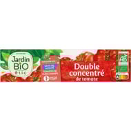 Jardin bio étic double concentré de tomate bio en tube 200g