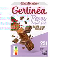 Gerlinéa barres repas chocolat 372g