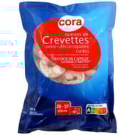 Cora crevettes décortiquées cuites 300g