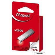 Maped boîte de 2000 agrafes 26/6