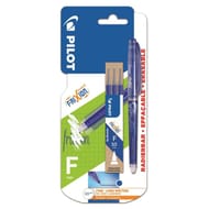 Pilot roller frixion point effaçable bleu + 1  étui de 3 recharges 0.5 mm