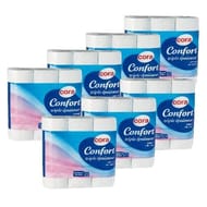 Cora papier toilette 3 plis blanc bleu x63 rouleaux (lots 7 paquets x 9 rouleaux)