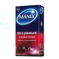 Manix préservatif xtra pleasure double extase x12
