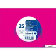 Clairefontaine 25 cartes 10.9x15.5 cm rose fushia 210 grammes sous film