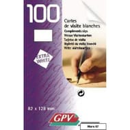 Gpv coffret de 100 cartes de visite