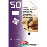 Gpv 50 cartes de visite 8.2x12.8 cm