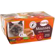 Cora coffret mousses aux viandes 4X85g