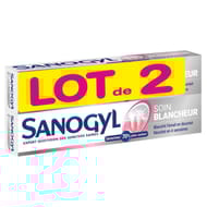 Sanogyl dentifrice blancheur et soin 2x75ml