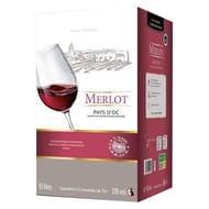 L'âme du terroir vin de pays d'OC  Merlot rouge poche 10 litres 13% Vol.