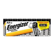 Energizer 10 piles alcalines AA (LR06) family pack
