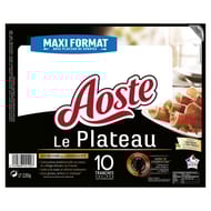 Aoste jambon plateau 10 tranches 220g