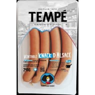 Véritables Knacks d'alsace Tempé boyau naturel x 4 pces 240g